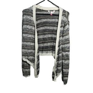 NOBO no boundaries womens juniors long sleeve open front cardigan size large